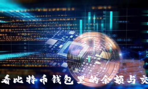 如何查看比特币钱包里的余额与交易记录